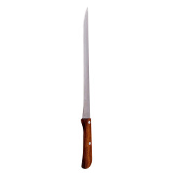 Cuchillo jamonero con mango de madera 36,5cm edm