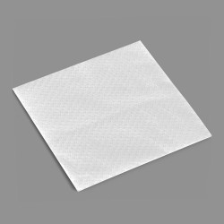Bolsa con 80 servilletas blancas de papel de 1 capa 30x30cm