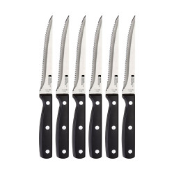 Set 6 unid. cuchillos de acero inoxidable masterpro gourmet bg8915mm bergner