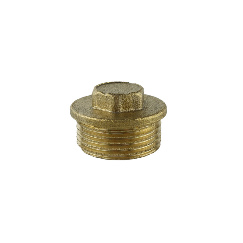 Tapón macho de 3/4" latón aqua control