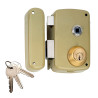 Cerradura sobreponer con cilindro 5056b entrada 70mm. mano izquierda 95056bhe70i lince