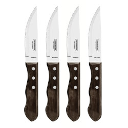 Juego de cuchillos jumbo 4 piezas polywood castaño 12,7cm tramontina