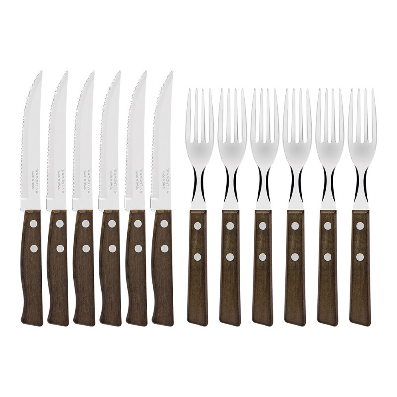 Juego para asado 12 piezas tradicional tramontina