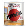 Barniz sintético decoración brillante castaño 750ml titanlux m10100134