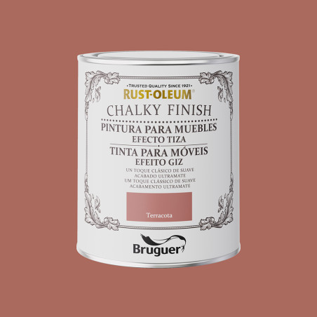 Rust-oleum chalky finish mueble terracota 0,750l 5733893 bruguer
