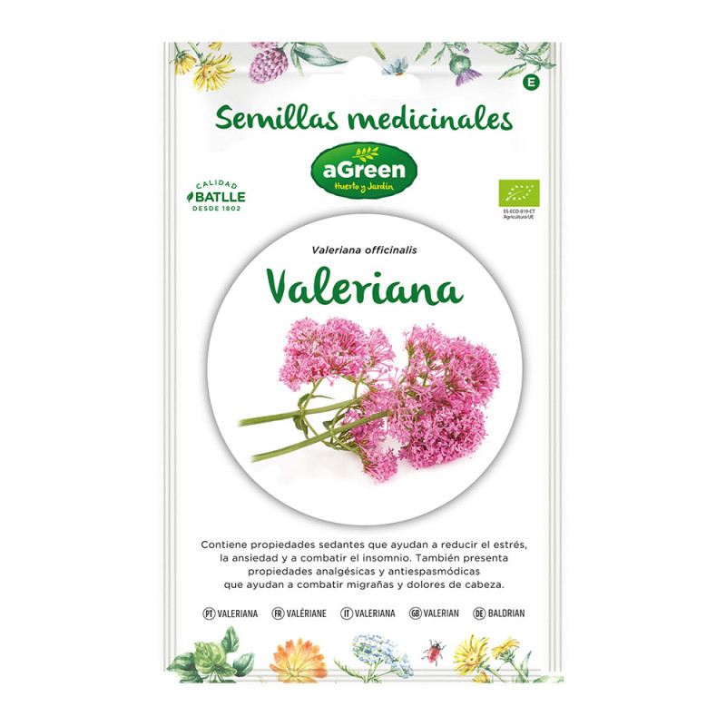 Sobre de semillas valeriana "medicinal" eco 857014bolsh agreen