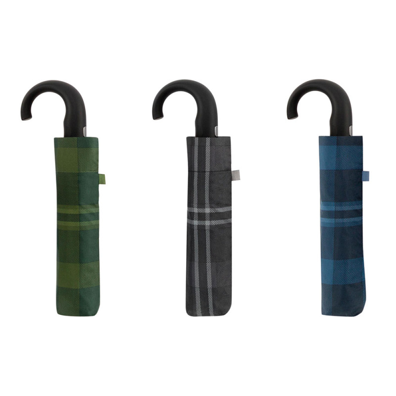 Paraguas mini automatico 8 varillas ø54cm pongee puño curvo clima colores / modelos surtidos