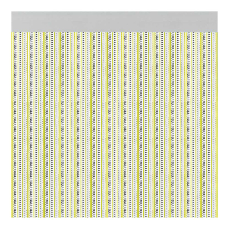 Cortina para puerta modelo "brescia" color amarillo 90x210cm m63166 acudam