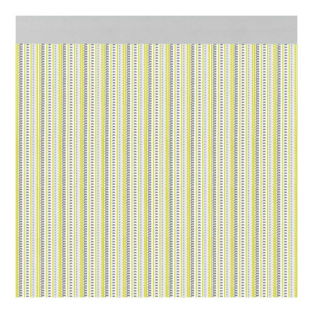 Cortina para puerta modelo "brescia" color amarillo 90x210cm m63166 acudam