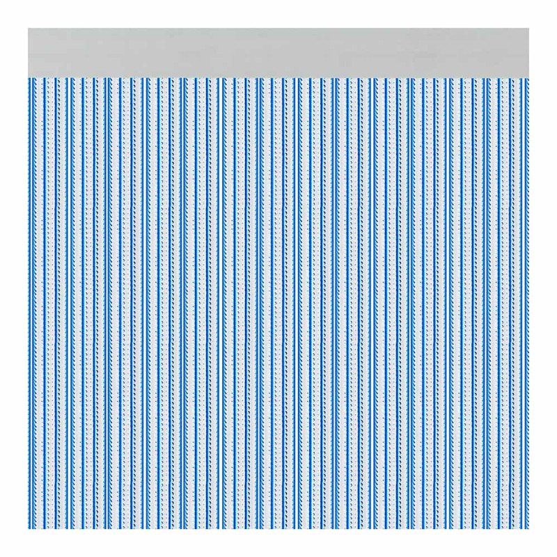Cortina para puerta modelo "brescia" color azul 90x210cm m63169 acudam