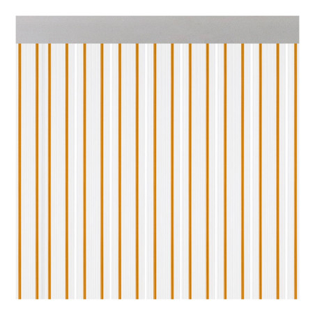 Cortina para puerta modelo "ferrara" transparente color miel 90x210cm m63112 acudam