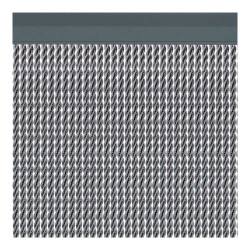Cortina para puerta modelo "manacor" color plata 90x210cm m63577 acudam
