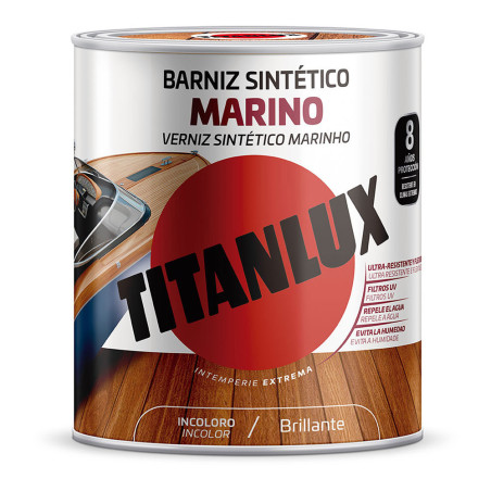 Barniz sintético marino brillante incoloro0,750l titanlux m13100034