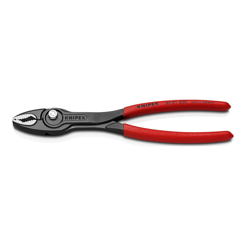 Alicate de agarre twingrip frontal ajustable 200mm knipex 82 01 200