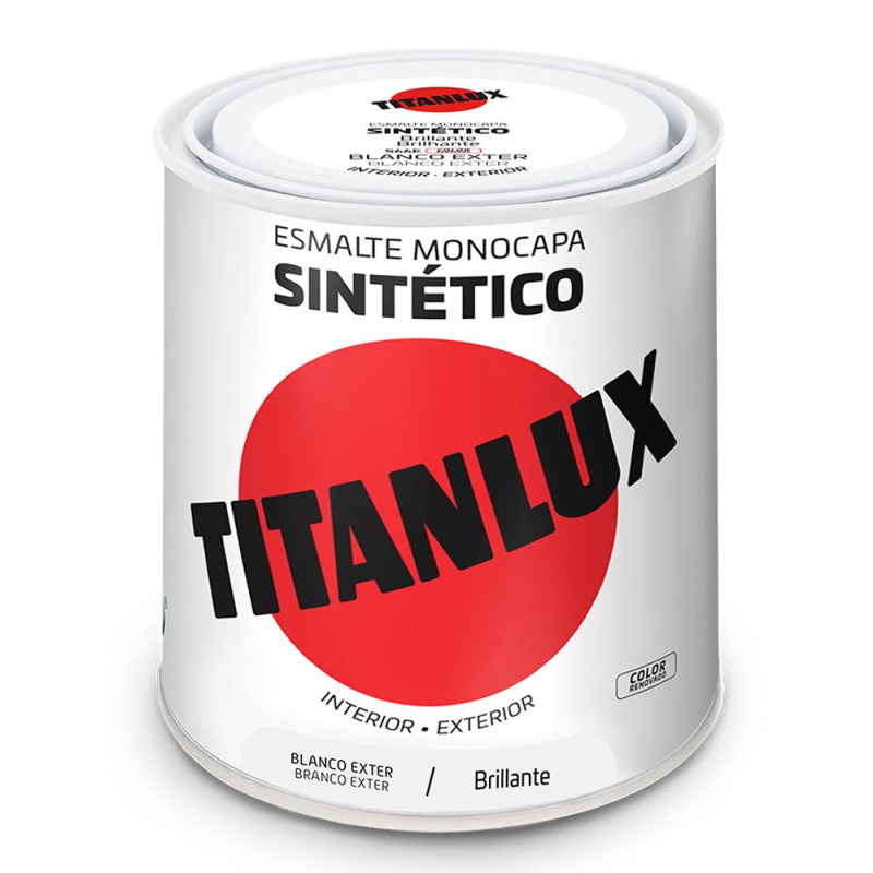 Esmalte sintético monocapa brillante blanco exteriores 566e 250ml titanlux 5809021