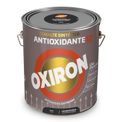 Esmalte sintético metálico antioxidante oxiron liso efecto forja negro 4l titan 5809095