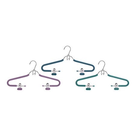 Percha cromo-espuma con 2 pinzas mondex