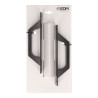 Blister de asas placa recta 6804 aluminio negro edm