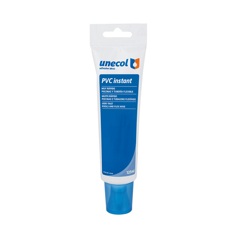 Pvc instant, tubo de plástico 125ml a2575 unecol