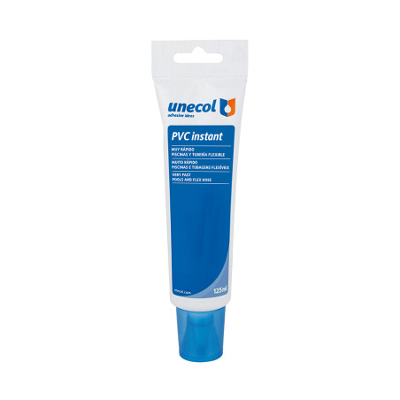 Pvc instant, tubo de plástico 125ml a2575 unecol