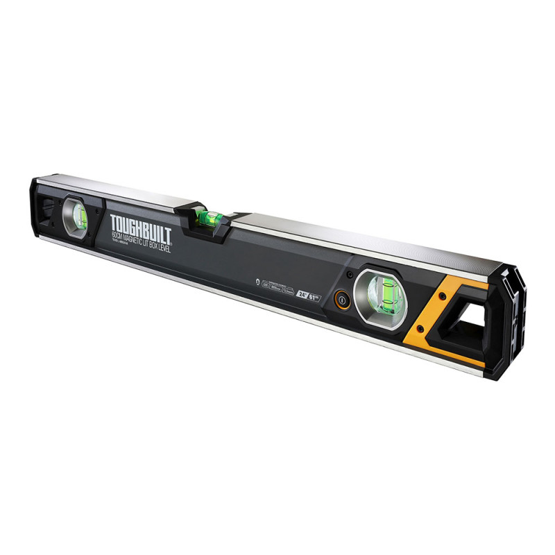 Nivel magnético tubular burbuja iluminada de 60cm tb-h2-l-m60lh-m toughbuilt