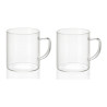 Set 2 tazas de vidrio 300ml ø7,5x8,5cm ms19209 andrea house