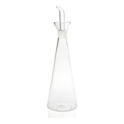 Aceitera de vidrio ø8x28,5cm 500ml ms64322 andrea house