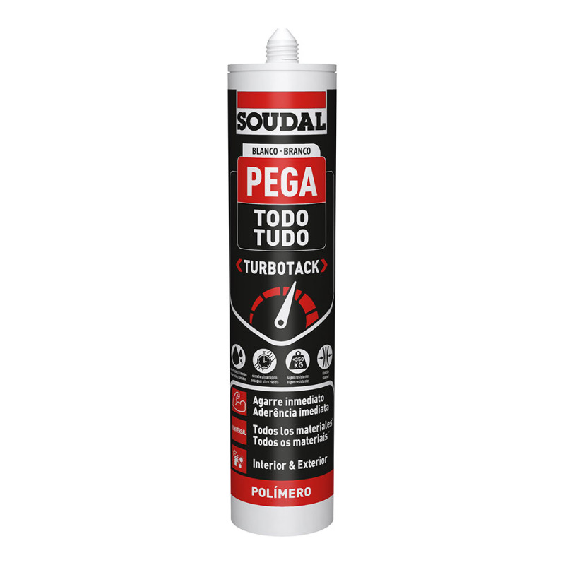 Pega todo turbotack blanco 290ml soudal 160280