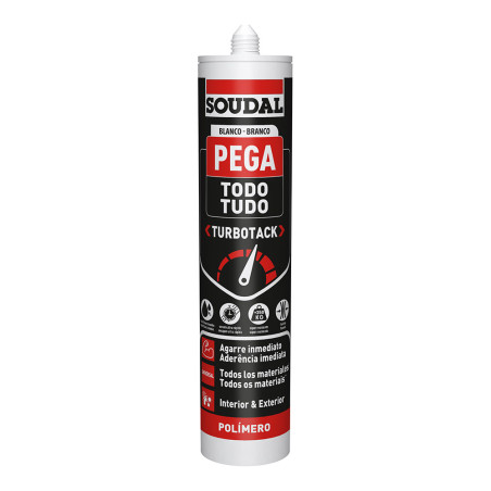 Pega todo turbotack blanco 290ml soudal 160280
