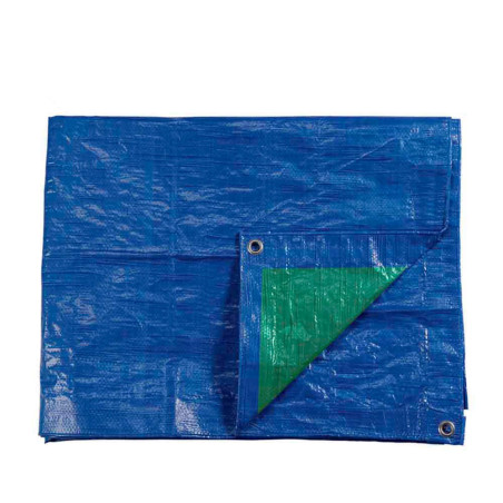 Toldo 8x12m de doble cara azul/verde densidad 90g/m² edm
