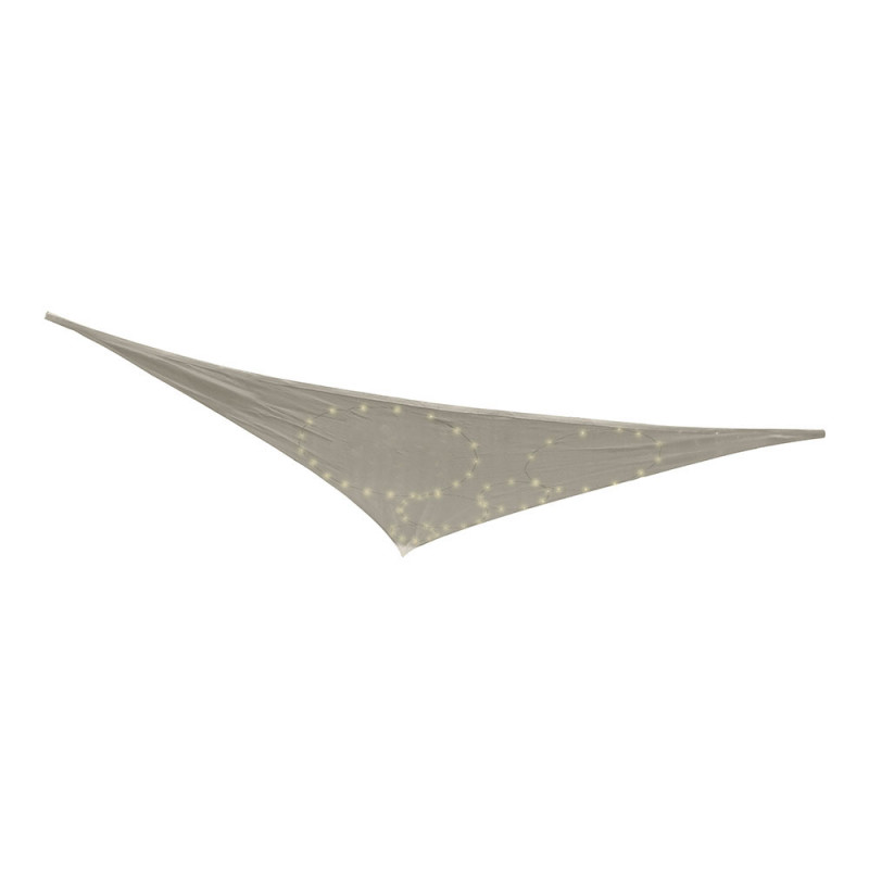 Toldo de ocultación con led solar para exterior 300x300x300 color gris 899189