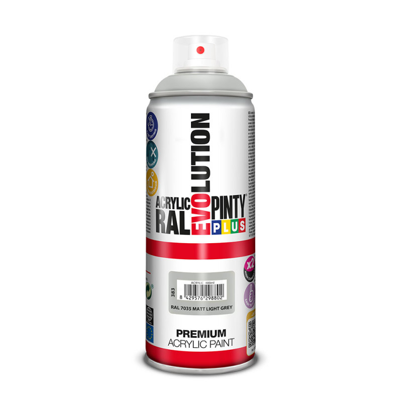 Pintura en spray pintyplus evolution 520cc ral 7035 matt light grey