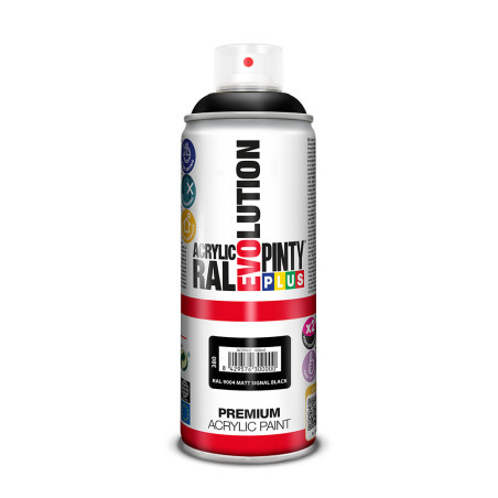 Pintura en spray pintyplus evolution 520cc ral 9004 matt signal black