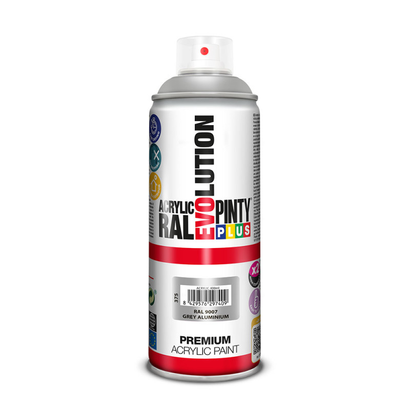 Pintura en spray pintyplus evolution 520cc ral 9007 grey aluminium