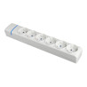 Base múltiple de 6 tomas 2p+t, 16a 250v. 8006p solera