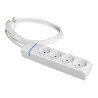 Prolongador con 4 tomas 2p+t, 16a 250v 1.5 m de cable h05vv-f 3g1,5mm². 8014p solera