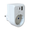 Adaptador 2p+t, 16a 250v. +usb a+usbc 3a 5vdc. 860usbac solera