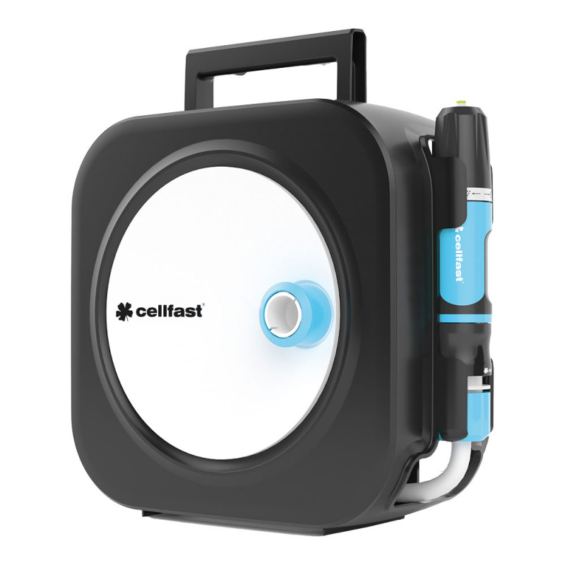 Enrollador de manguera equipado de 10 m ergo xs cellfast