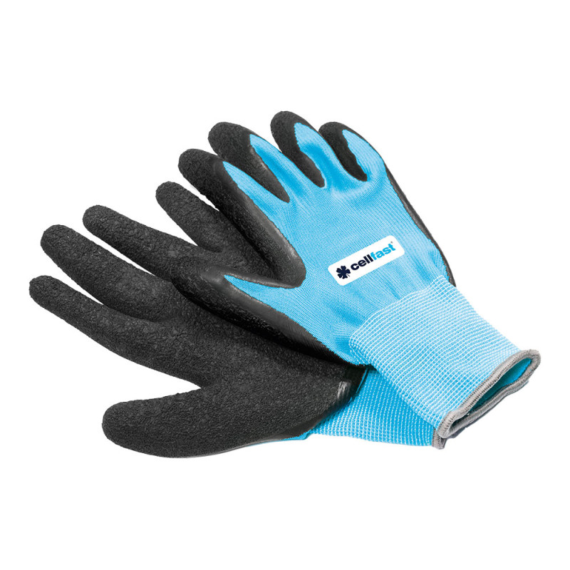 Guantes de jardín cellfast azul talla 8 (m) cellfast