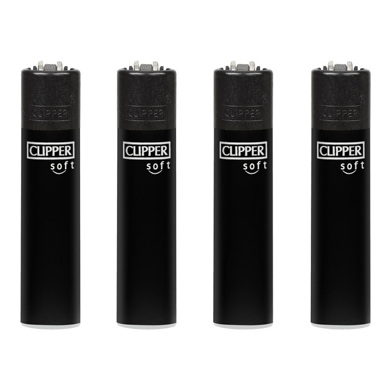 Encendedor cp11 acabado especial soft negro. clipper