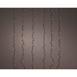 Cortina led parpadeante, 256 leds, 375x60cm. lumineo