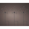 Luz decorativa microled estacas estrellas, ø15x42,5cm. lumineo