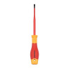 Destornillador plano aislado vde 0,5 x 3 x 100mm. workpro