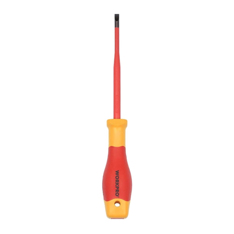 Destornillador plano aislado vde 1 x 5,5 x 125mm. workpro