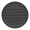 Rejilla ventilación redonda empotrable con mosquitera ø150mm abs gris antracita