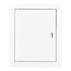 Tapa de registro rectangular empotrable acero blanco 20x25cm