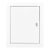 Tapa de registro rectangular empotrable acero blanco 20x25cm