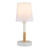 Lámpara de mesa, e14 máx 40 w, ø 13 x 32 cm, blanca