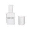 Jarra vidrio agua + vaso, 800 ml