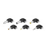 Alimentador electrónico 12v 600 mah 7,2w de selector regulable de 3v a 12v
